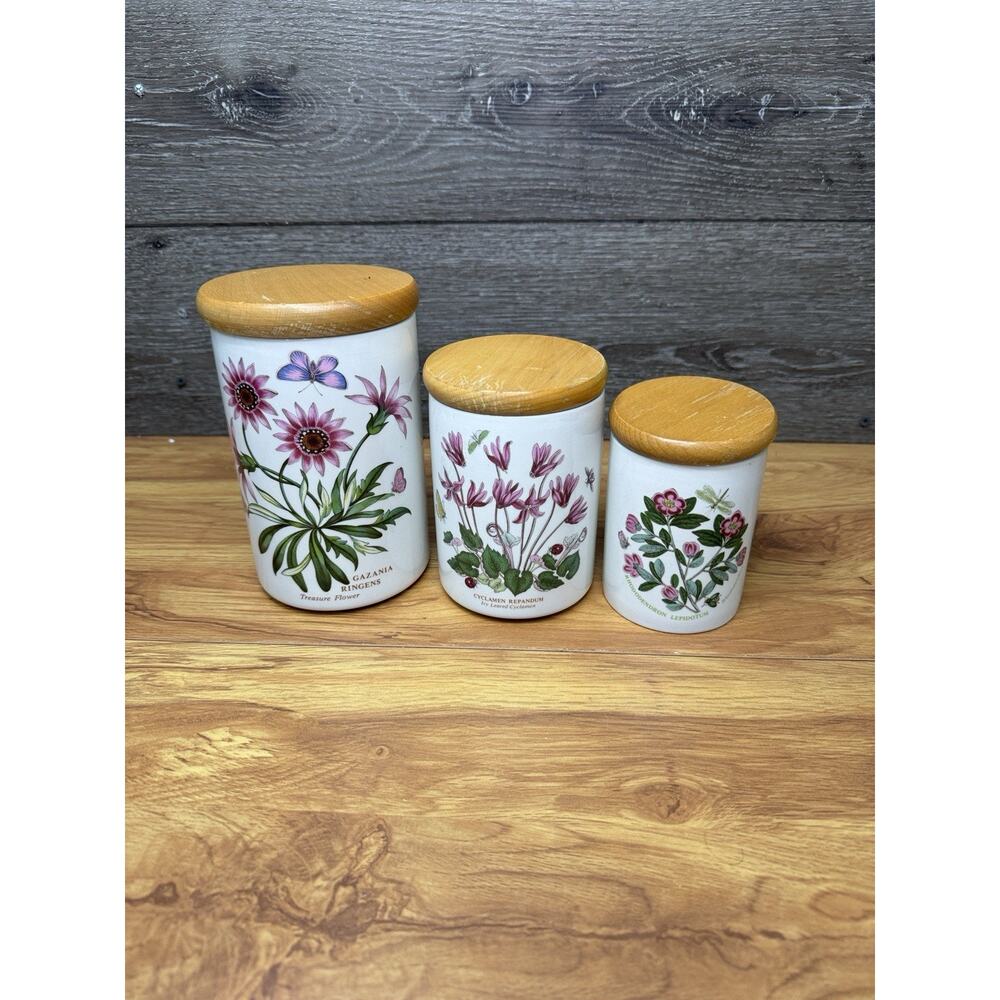 Portmeirion Botanic Garden Canister Set Of 3